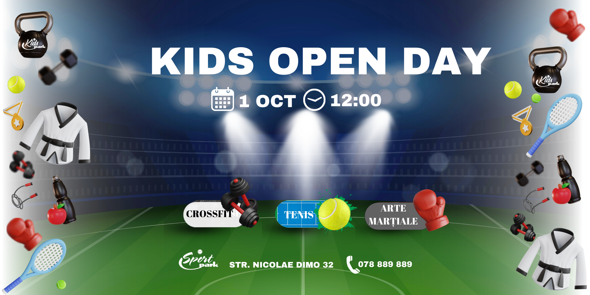 Vino alături de noi la Kids Open Day organizat de SportPark!